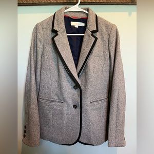 Boden Grey Wool Blazer, Size 6
